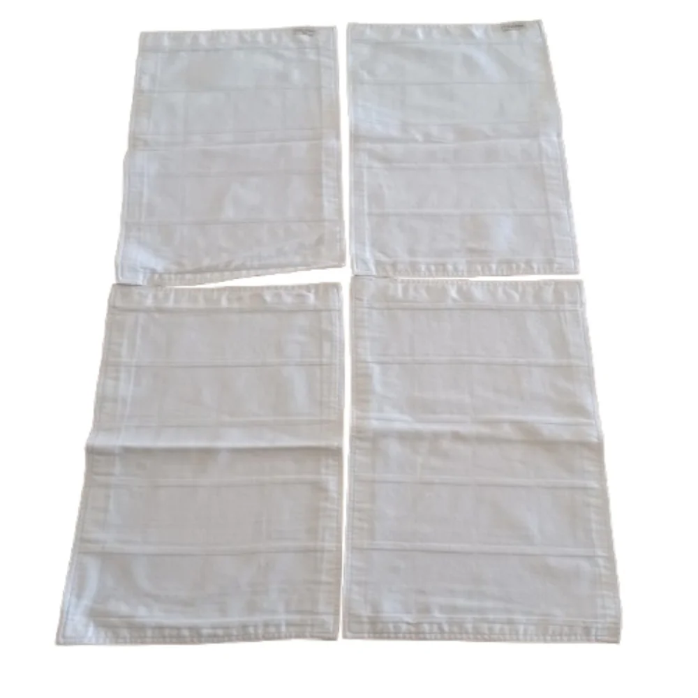 Calvin Klein Home Modern Cotton Placemats / Napkins - Set of 4 White